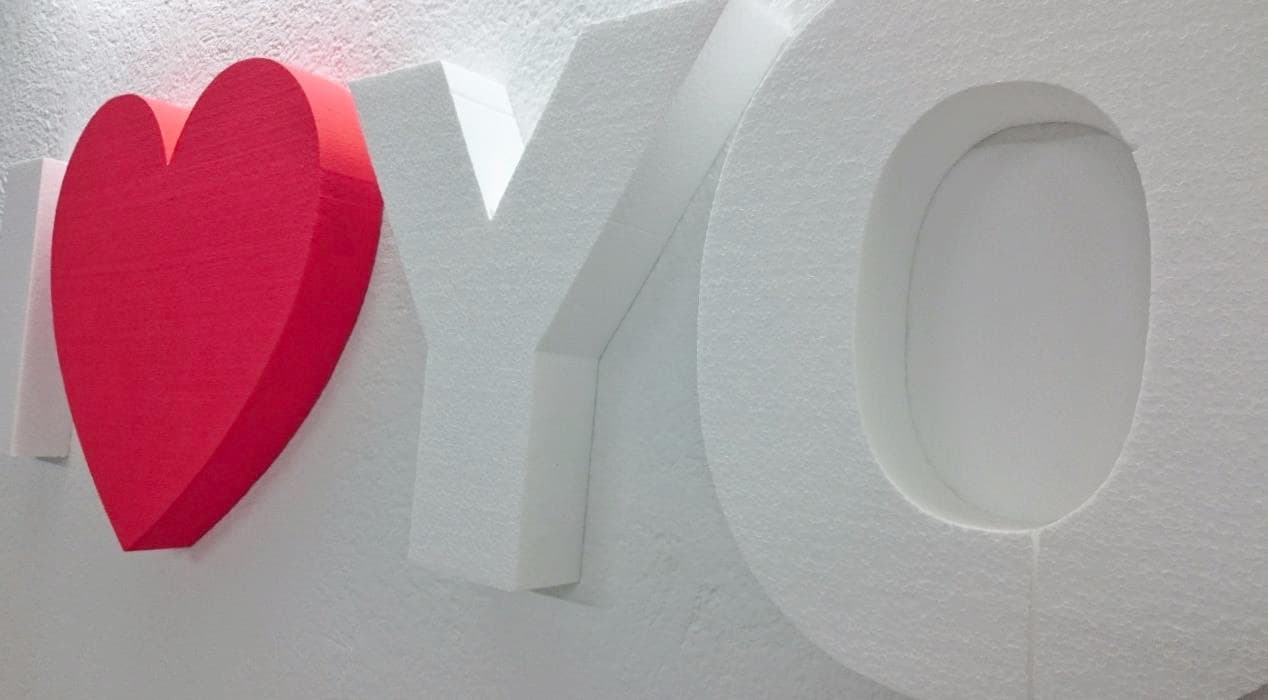 Letras decorativas de corcho blanco para decoración de interiores